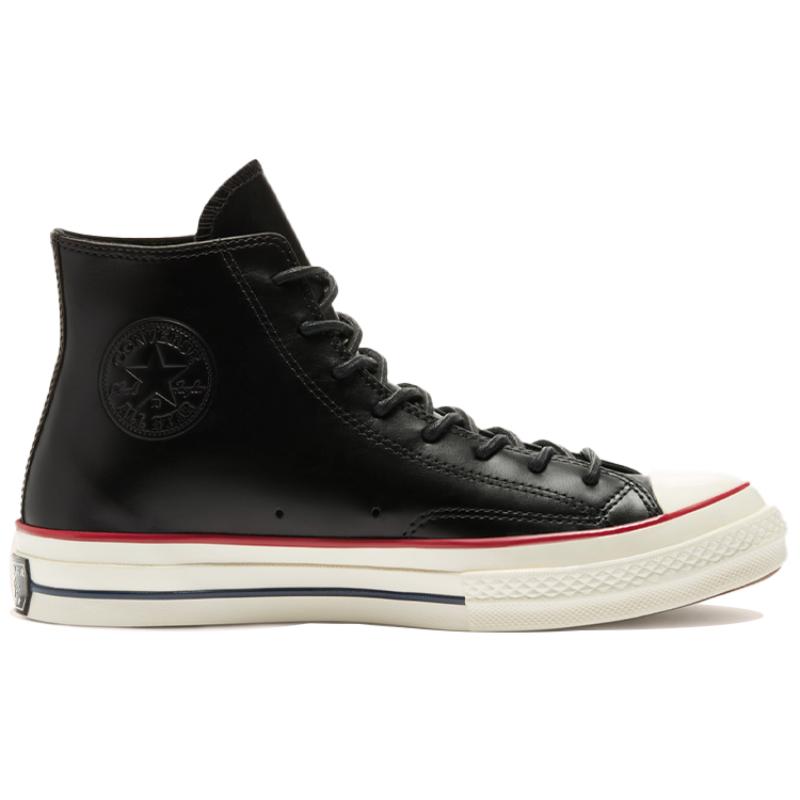 Converse Chuck 70 Chuck Taylor All Star Hi Synthetic Leather Non-Slip Resistant and Lightweight High-Top Board Shoes Unisex Black