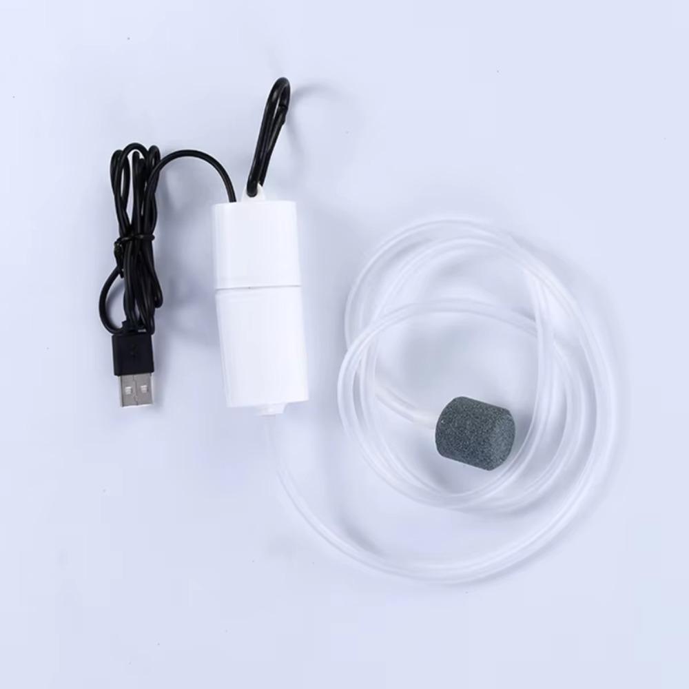 

USB Interface Aquarium Air Pump With Air Stone With Silicone Tube Fish Tank Oxygenator Silent Aquarium Air Aerator Aquarium 13W белый