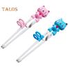 2 Paia Bacchette per Bambini Facili da Usare Riutilizzabili Educative Bacchette Carine a Forma di Animali Bacchette da Allenamento per Bambini