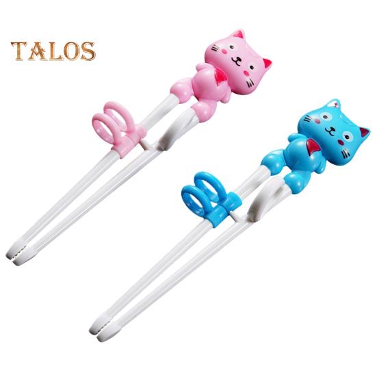2 Paia Bacchette per Bambini Facili da Usare Riutilizzabili Educative Bacchette Carine a Forma di Animali Bacchette da Allenamento per Bambini