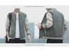 Men's Korean Style Spring/Autumn 2023 Trendy Solid Color Baseball Jacket