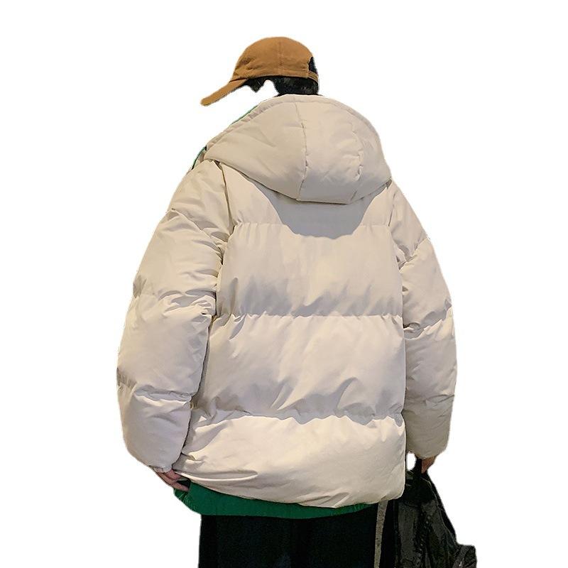 Men's Loose Casual Cotton Jacket Long Hip-Length Warm Winter Daily Coat