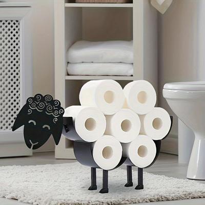 2025 New Metal Iron Table Tissue Box Holder Creative Big Eye Sheep Storage Stand