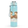 1PC Twin Floating Otters 750ml Color Plastic Sports Water Bottle Leakproof Flip Straw Lid Suitable for Sports Office Home Use