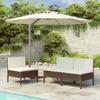 Day and Night - Day and Night Garden Chairs 2 Units with Brown Synthetic Rattan Cushions