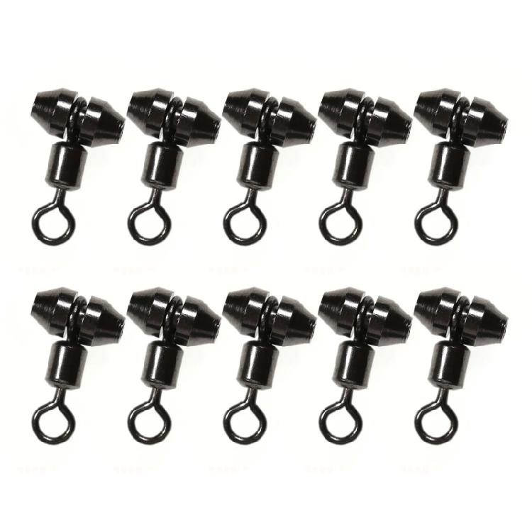 Line Swivels Saltwater Fishing Rolling Swivels Fishing Rig Line Connector Fishing Tackle 3 Way Swivels Rotation S code