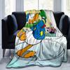 1pc, Donald Duck Ice Skating Throw Blanket Perfect for Home Decor, Couch Cover, Outdoor Use, Gifts, Flannel Blanket Suitable for Bedroom