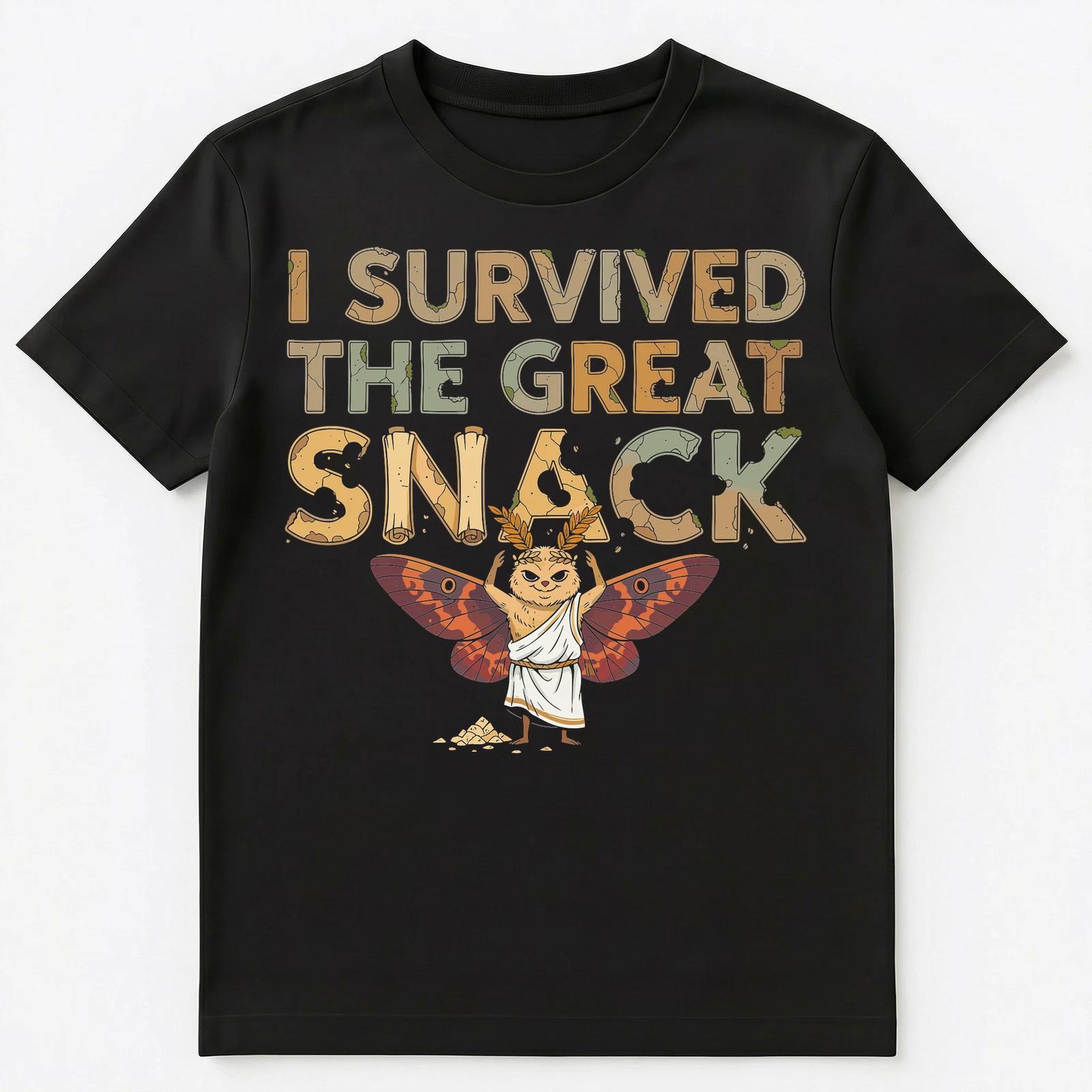 Moth Enthusiast Great Snack Survival Humor Unisex T-Shirt M