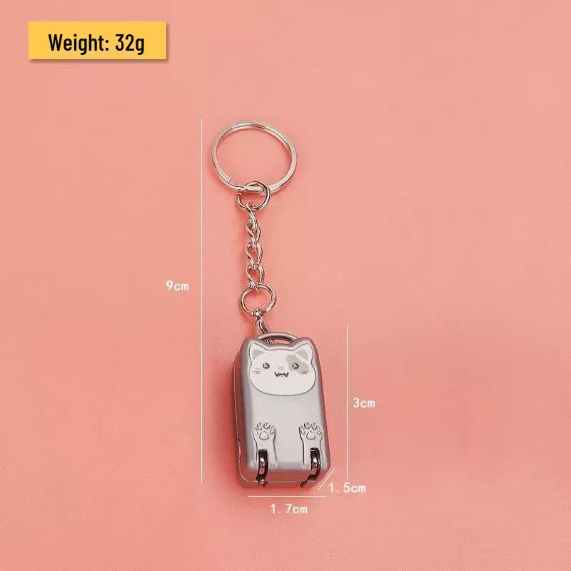 Mini Flip-Top Nail Clippers with Folding Scissors - Keychain Portable Pack