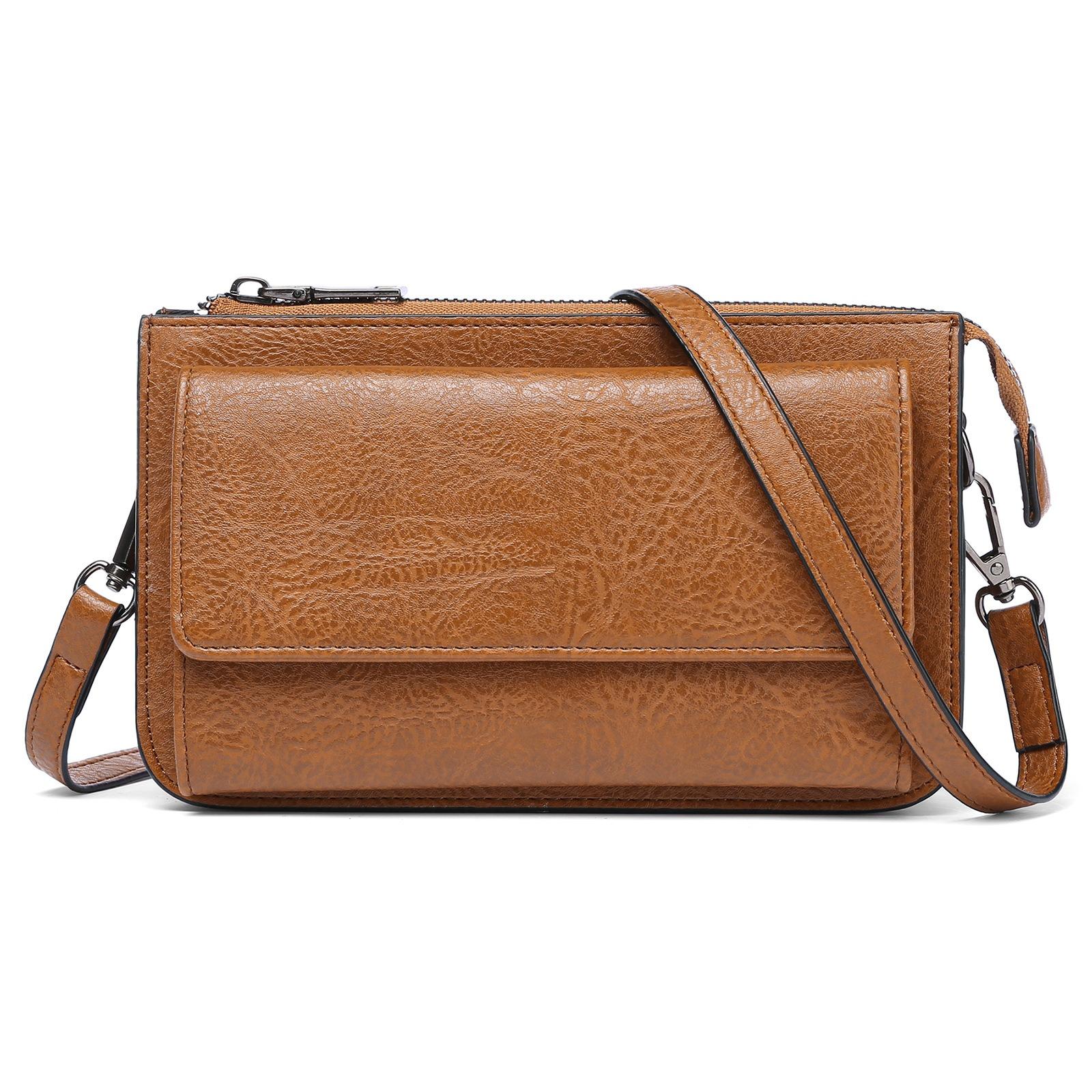 

Zency Vintage Женская сумка через плечо из двухслойной кожи