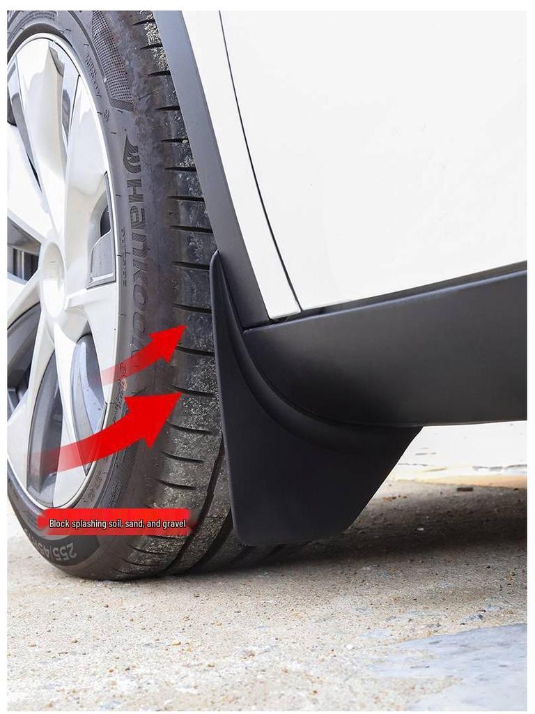 Tesla Model 3/Y Mudguards: No Drilling Needed, Protects Front & Rear Tires