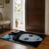 Evanescence Band Floor Mat Soft Flannel Absorbent Mat Non-Slip Rug Home Bedroom Bathroom