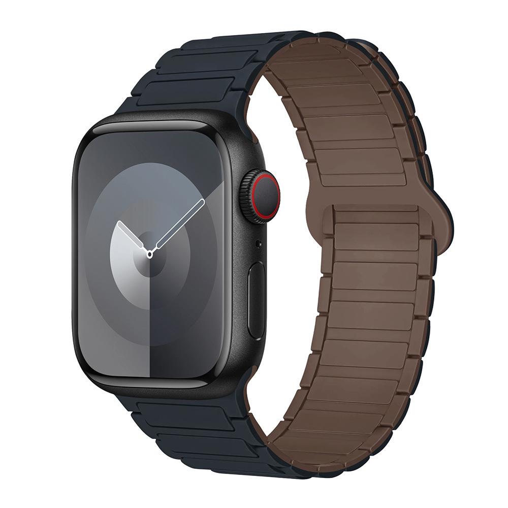Second-Generation Magnetic Silicone Strap for Apple iWatch (38/40/41mm) - Three-Link Design
