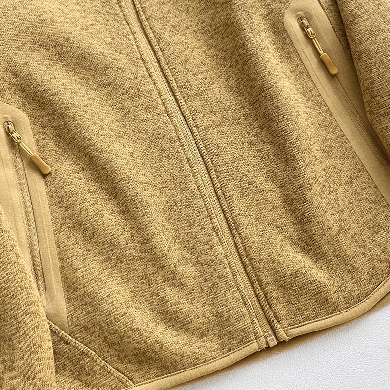 Warm Fleece Outdoor Mountain Style Stand-Up Collar Jacket for Couples