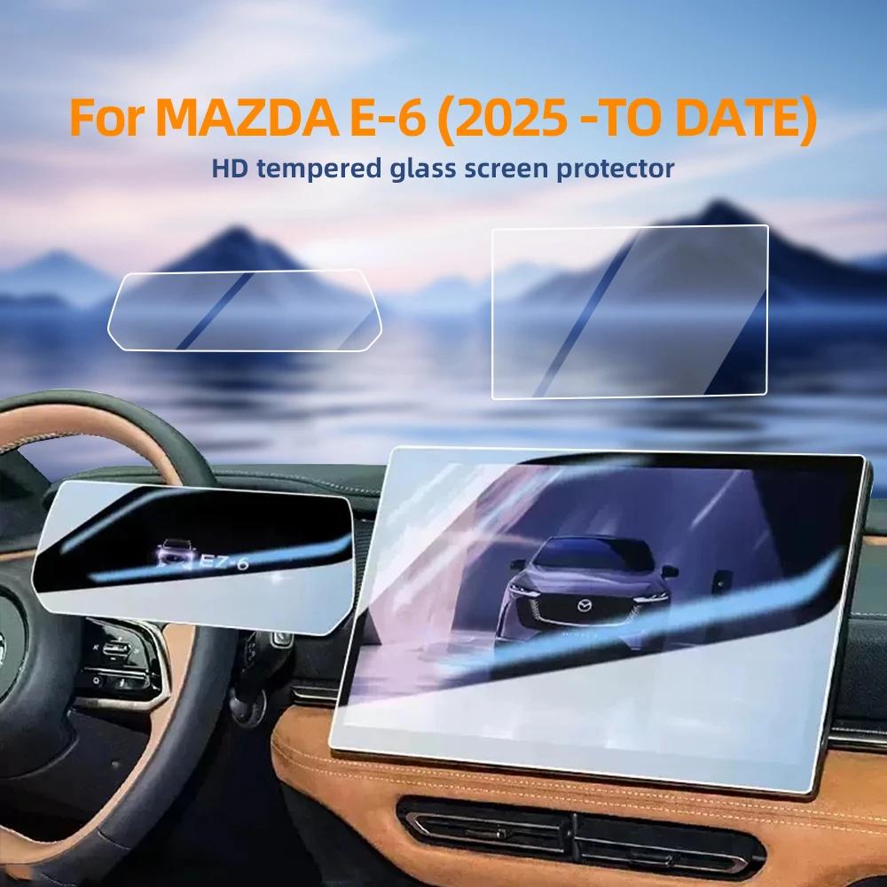 For Mazda 6e 2025 2026 14.6 Inch Navigation Instrument Screen Protector HD Tempered Glass Protect Film with Foam Box Packaging