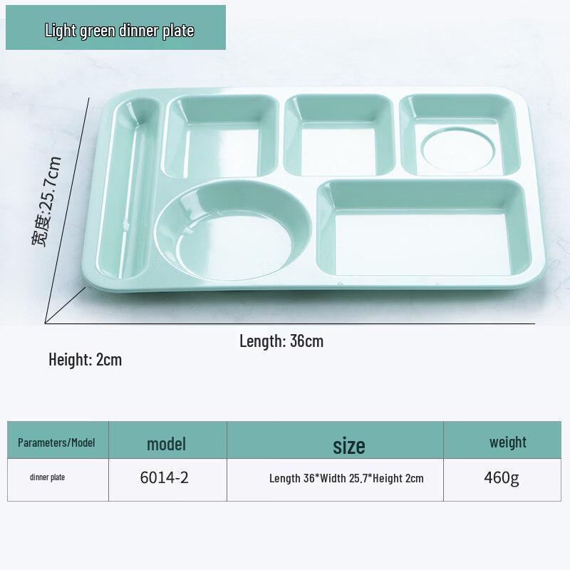 Melamine 4-Compartment Commercial Canteen Tray