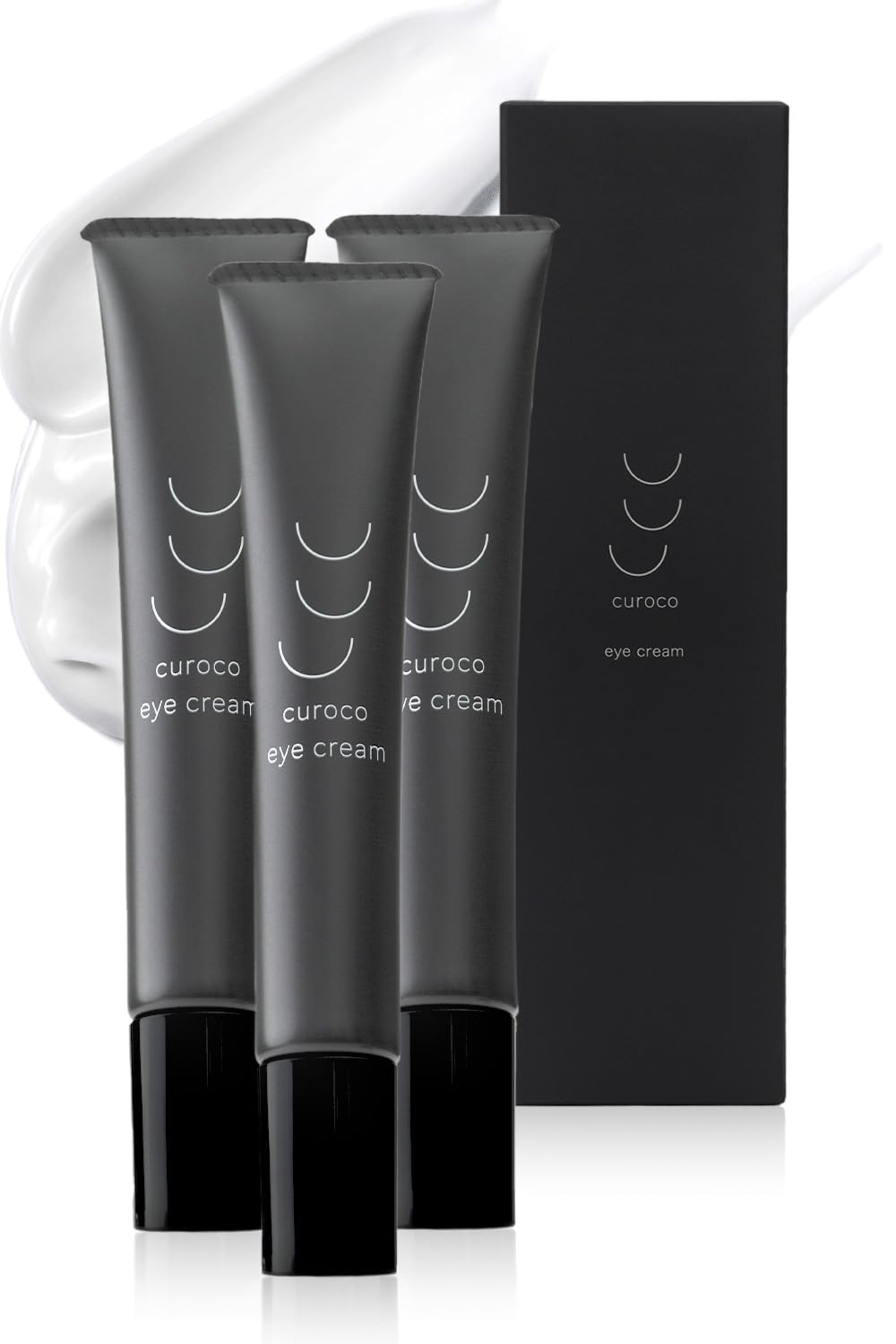 

curoco Medicated Eye Cream 20g nasolabial and wrinkles between the (3-Pack) (Improves crow s feet, folds, eyebrows; Whitening, Anti-Aging,