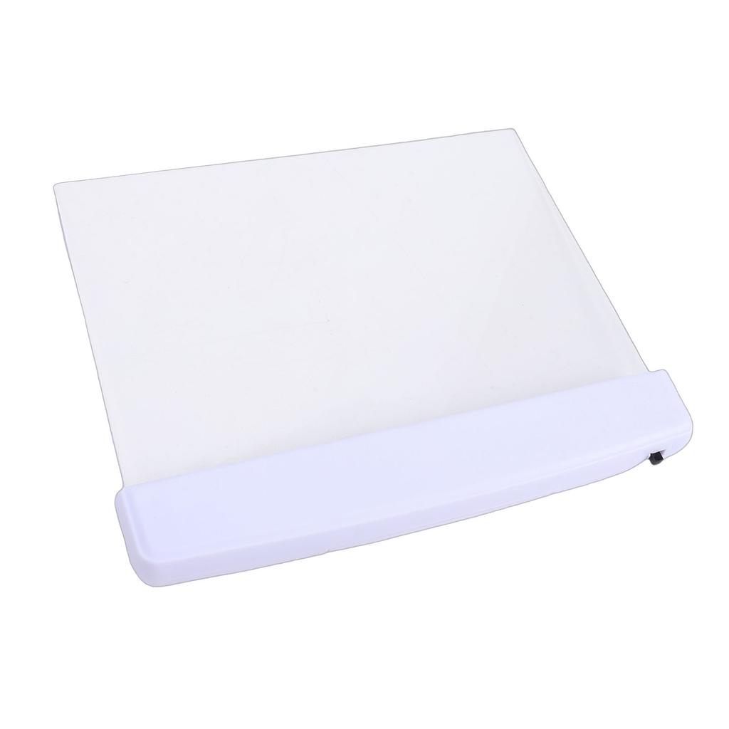 Flat Book Light Night Reading Clear LED Full Page Panel Plate Lamp for Students Book Lovers White