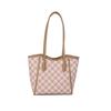 Large-capacity bag women's autumn and winter versatile new casual shoulder bag texture rhombus commuter tote bag