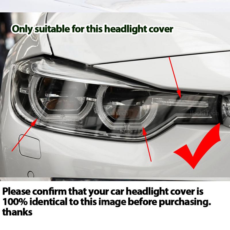 Auto Front Headlight Cover Transparent Glass Headlamp Lampshade Lamp Shell For Bmw 3 Series F30 F31 Facelift 2016 2017 2018 2019