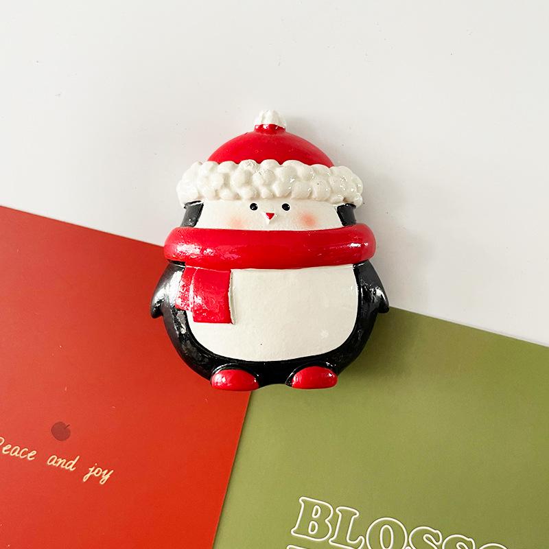 3D Nordic Santa & Reindeer Christmas Refrigerator Magnets