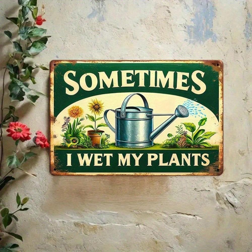 Vintage Metal Sign Garden Wall Decor Weather Resistant Yard Art Home 20x30