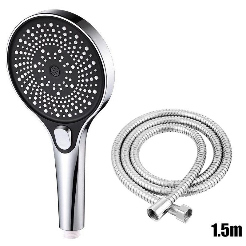 Showerhead Large Panel Replete for Shower Accessories Three Modes Shower Heads High Pressure Bathroom Showers Parts Fixture Home