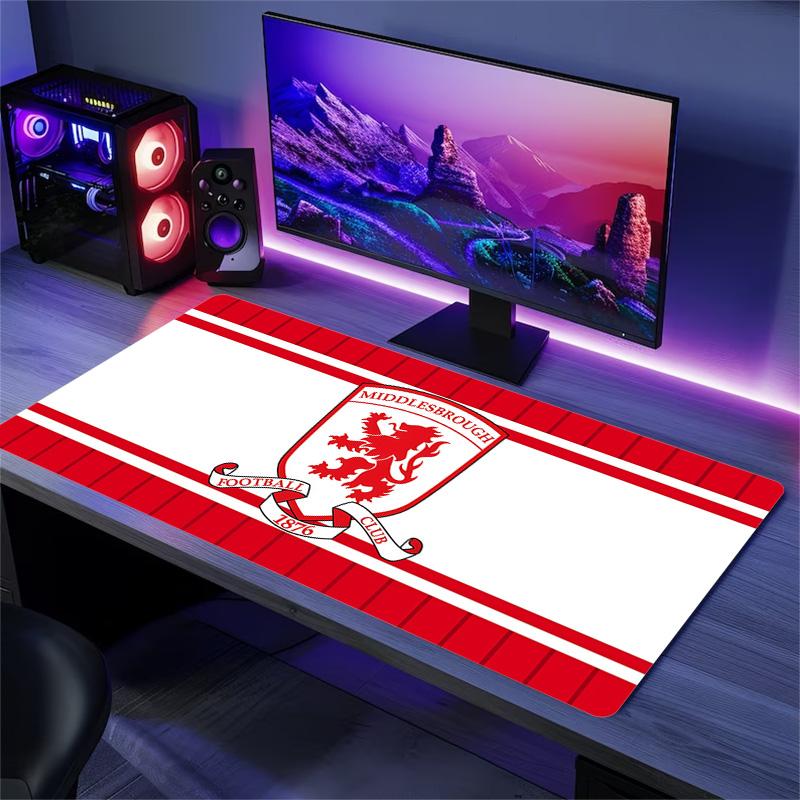 Middlesbrough FC Print  Cushion Non-slip Laptop Tablet Big Mousepad XXL Mat Mini PC Playmat With Lock edge