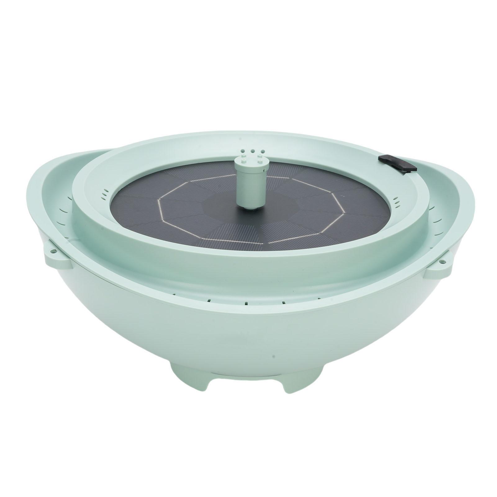 

Solar Bird Bath 2L Capacity Live Water Circulation Solar Fountain Bird Bath Feeder Bowl with Hanging Rope