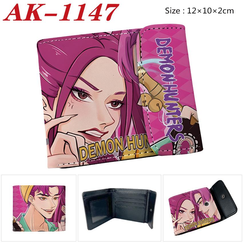 Anime Cartoon Rumi Zoey Demon Hunters PU Leather Wallet Card Bag Birthday Gift