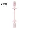 Seamless One Piece Teether Baby Silicone Teething Toy, Food-Grade Bite Soother for Gum Soft Massager Relief, Anti-Finger Biting Chew Stick,