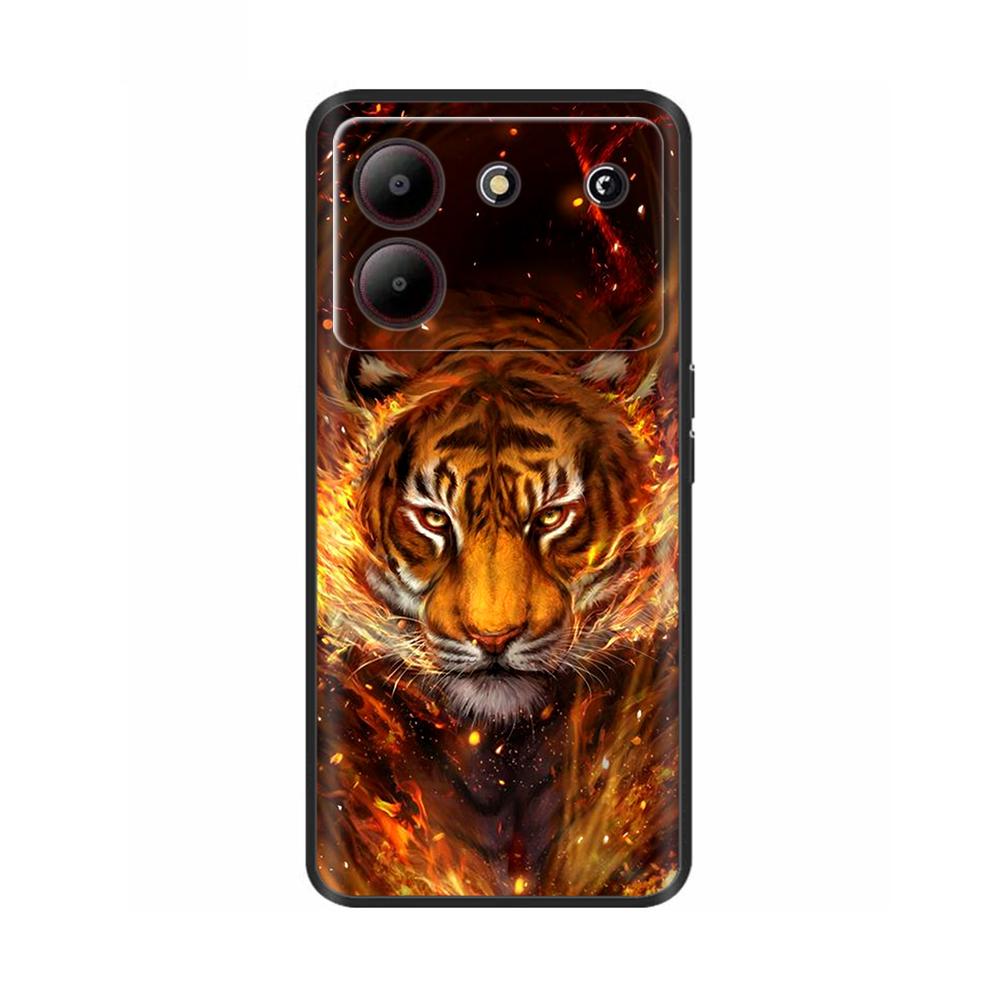 For ZTE Blade A54 Case Cover Black Protective Soft Silicone Phone Cases For ZTE Blade A54 TPU Coque Fundas For ZTE Blade A54