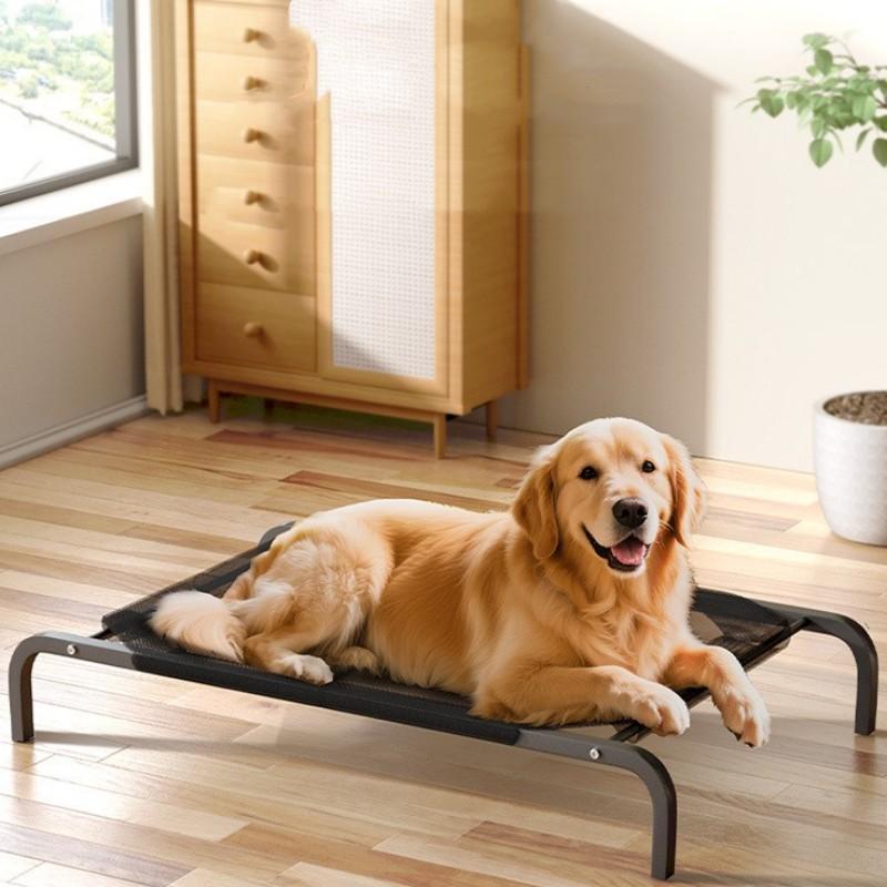 Dog Bed Moisture-proof Beds for Large Dog Sleeping Kennel Off Ground Dogs Bed for Pet Camping Mat Summer Breathable Dogs House