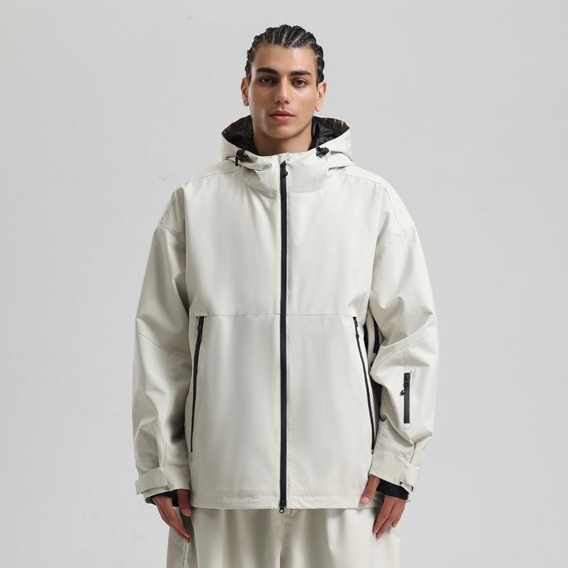 Men's and Women's Ski Jacket Snowboard Coat Waterproof Winter Baggy Snow Jackets with Hood Windproof Warm Insulation Outdoor Sports Skiing Jackets