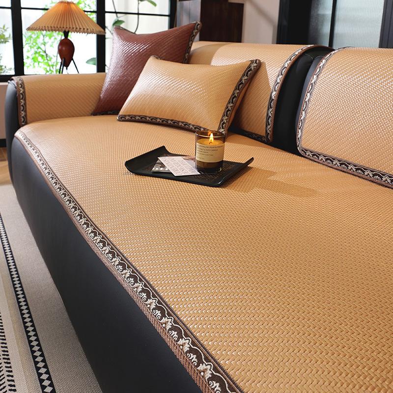 

Summer New Pe Ice Rattan Modern Simple Sofa Cushion Non-Slip Breathable Rattan Mat Light Luxury One-Piece Seat Cushion 70*70cm