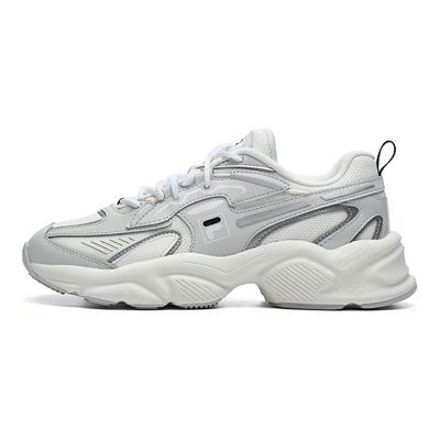 Wings Fabric Synthetic Leather Lightweight Sports Low-Top Casual Shoes Women Sneaker White Gray F12W226118FSA