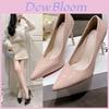 Elegant Pu Leather Pointed Toe High Heels For Womens Office And Formal Events