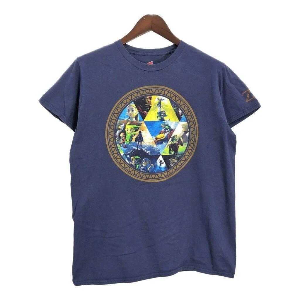 

Hanes The Legend of Zelda Navy Cotton T-Shirt Men s L Vintage Faded Condition XL