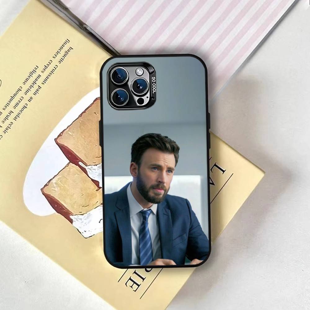 Chris Evans (1) Phone Case For iPhone 17,16,15,14,13,12,11 Plus,Pro Max,XS,Colorful Silver Phone case Funda Cover