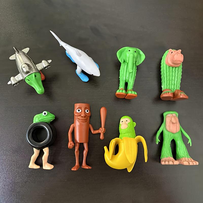 8Pcs Abstract Small Figurine Ornaments - Doll-like Miniatures, Tabletop Ornaments, Suitable for Living Room, Bedroom, Study Room