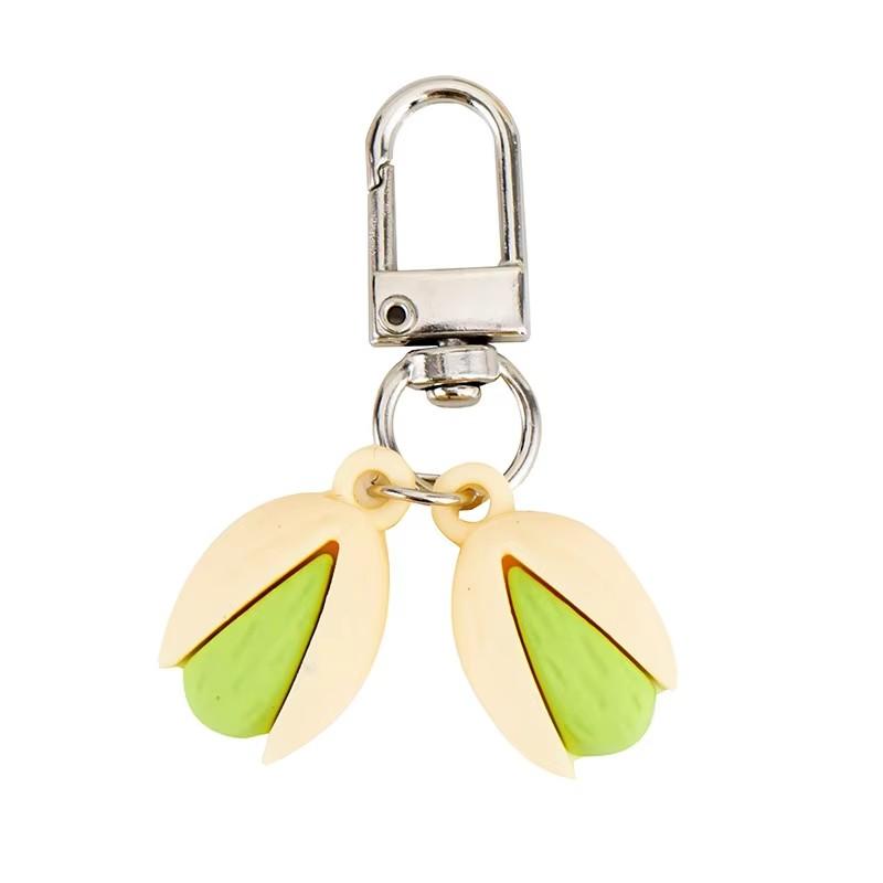 

1/3Pcs Creative Pistachios Shaped Key Rings Playful Pistachios Key Accessory Sturdy Keyrings Adornment For Workspace Or Household Toys OneSize