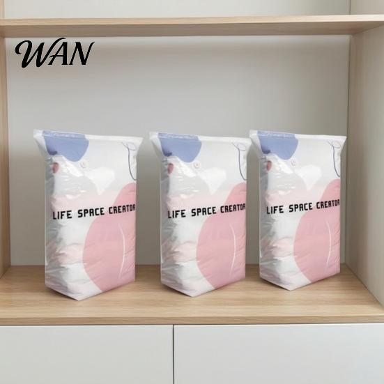 Bedding Storage Bag No Pump Vacuum Bags, Durable Reusable Oversized Three-dimensional Cube Design, Easy Compression Saves Space
