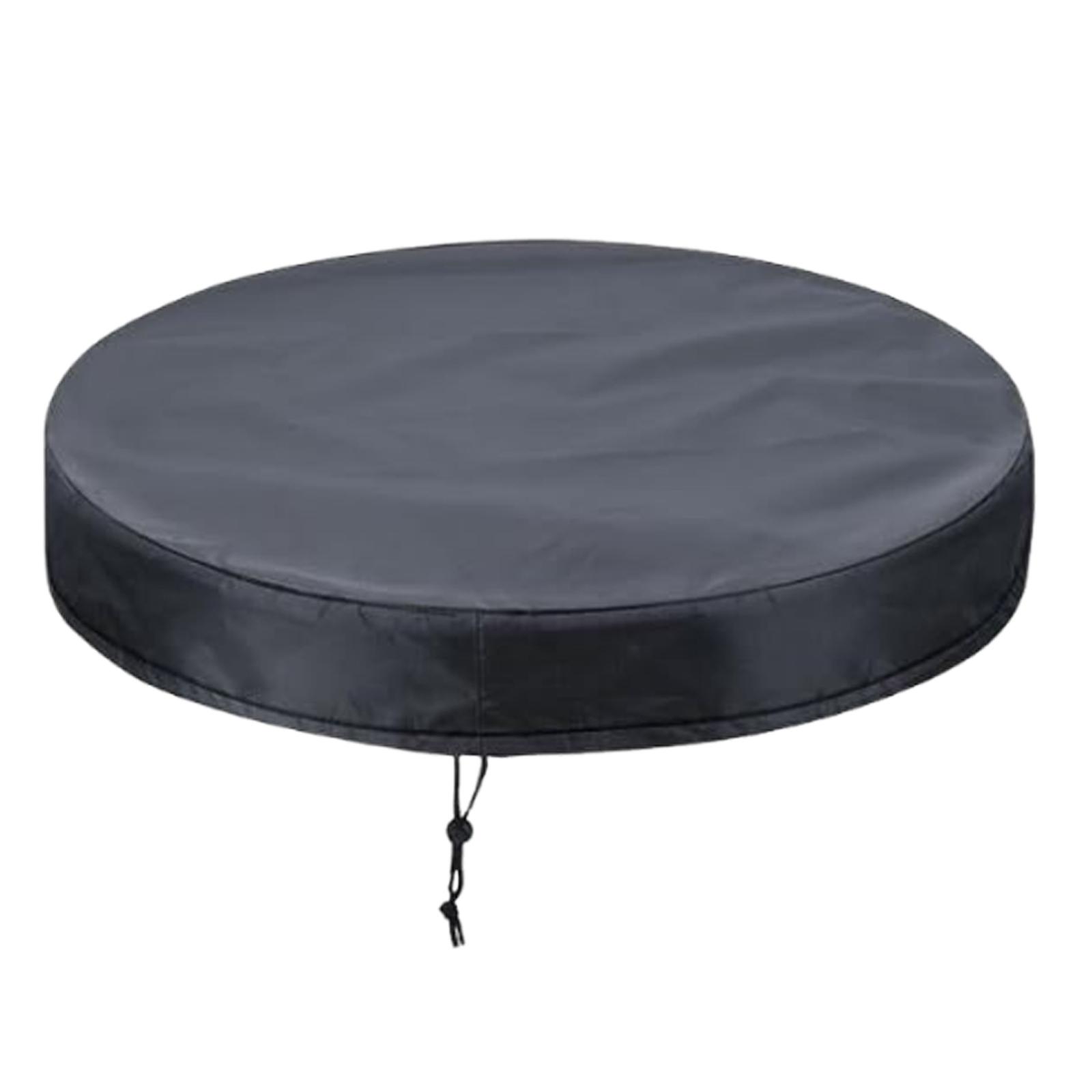 

Adjustable Drum Cover with Drawstring Protector Rainproof Trash Can Windproof Weather Resistant Water Resistant for Factories 65 cmx10 cm