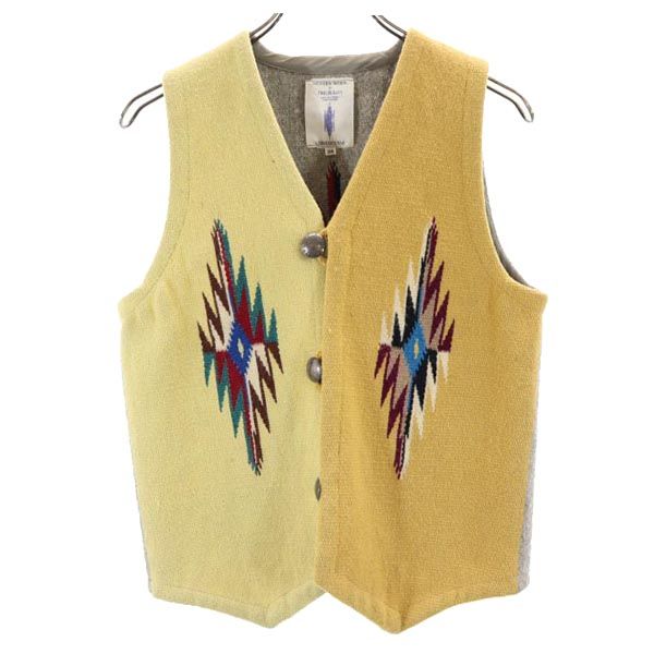 

СОВРЕМЕННАЯ РАБОТА ШЕРСТЬ TRUJILLO S Chimayo Лучшая 34 Желтый TRUJILLO S Мужская Б/У