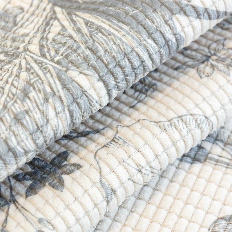 Soft Skin Friendly Breathable Living Room Decoration Sofa Cushion Four Seasons Universal Corn Grain Printed Couch Cushion Modern Simple Non-Slip Mats