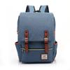 Luxurious Durable Canvas Leather Travel Backpack With Comfortable Shoulder Strap