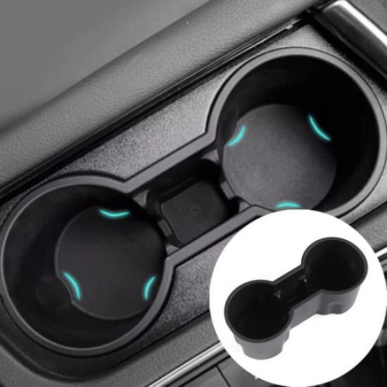 TPE Black Center Console Water Cup Holder For Cadillac XT6 -2024