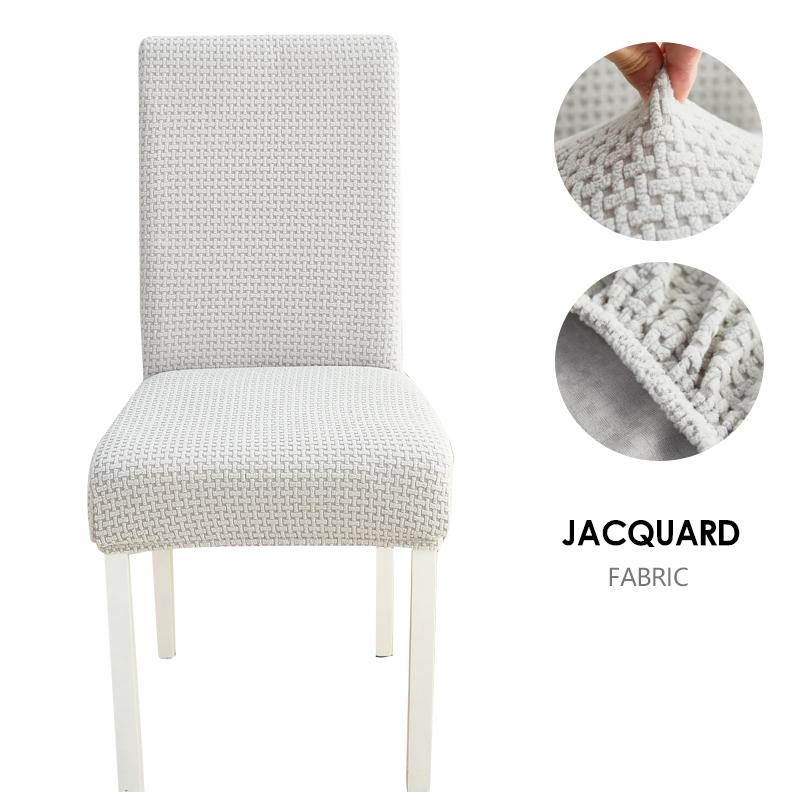 Dining Chair Cover Jacquard Parsons Chair Furniture Protector Stretch Chair Covers For Dining Room, Restaurant, Kitchen, Party