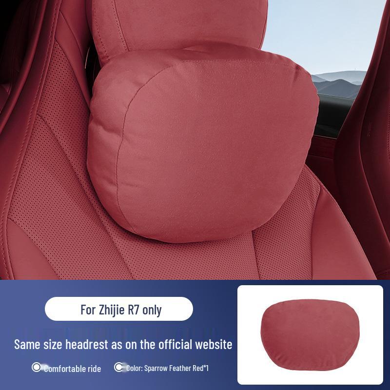 Zhijie R7/S7 Universal Aviation Headrest Neck Pillow with Lumbar Support and Fan.