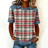 Plaid Pattern Long Sleeve Shirts for Women Womens Long Sleeve Tops Casual Long Sleeve Tops for Women Stylish Womens Long Sleeve T Shirts